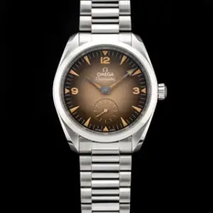 Omega Omega Railmaster 235.10.38.20.13.001 38mm Stainless steel Brown