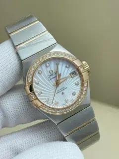 Omega Omega Constellation 123.25.27.20.55.001 27mm Rose gold and Stainless steel White