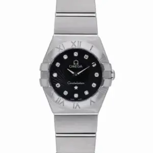 Omega Omega Constellation 123.10.24.60.51.001 24mm Stainless steel Black