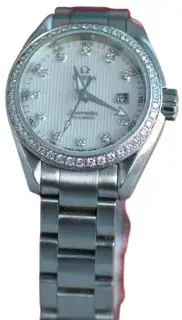 Omega Omega Aqua Terra 23115306155001 30mm Stainless steel White
