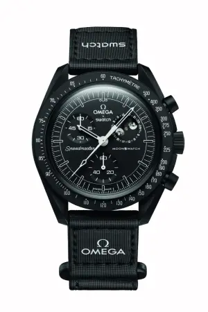 Omega MoonSwatch Mission to Moonphase Black Snoopy