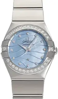 Omega Omega Constellation 123.15.24.60.57.001 24mm Stainless steel Blue