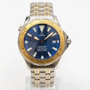 Omega Omega Seamaster 24558000 41mm Yellow gold and Stainless steel Blue