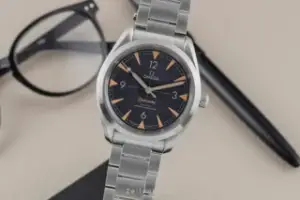 Omega Omega Railmaster 220.10.40.20.01.001 20mm Stainless steel Black
