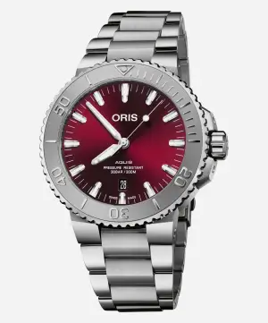 Oris Aquis Date Cherry