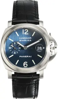 Panerai Panerai Luminor Marina PAM00070 40mm Stainless steel Blue