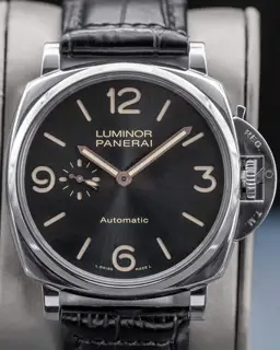Panerai Panerai Luminor Due PAM00674 45mm Stainless steel Black