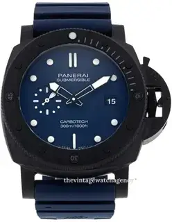 Panerai Panerai Submersible PAM01232 44mm Carbon fiber Blue