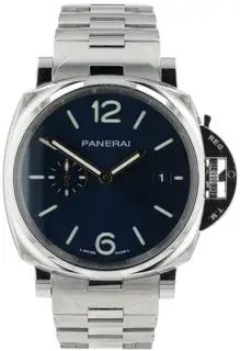Panerai Panerai Luminor Due PAM01124 42mm Stainless steel Blue