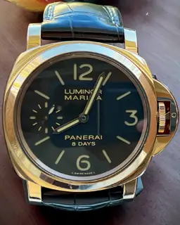 Panerai Panerai Luminor PAM00511 44mm Rose gold Brown