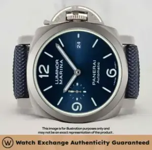Panerai Panerai Luminor 1950 PAM01117 44mm Titanium Blue