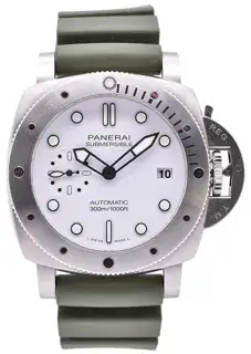 Panerai Panerai Submersible PAM01223 42mm Stainless steel White