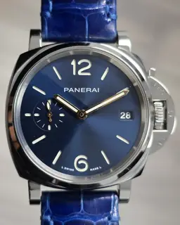 Panerai Panerai Luminor Due PAM01273 38mm Stainless steel Blue