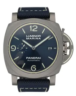 Panerai Panerai Luminor 1950 PAM01117 44mm Titanium Blue