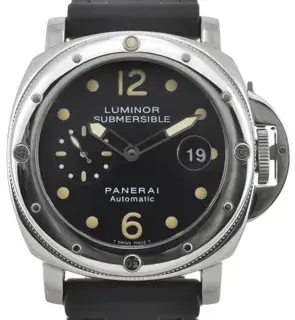 Panerai Panerai Submersible PAM00024 44mm Stainless steel Black