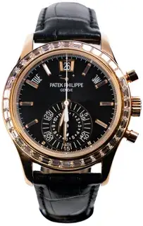 Patek Philippe Patek Philippe Annual Calendar Chronograph 5961R-010 40.5mm Rose gold Black