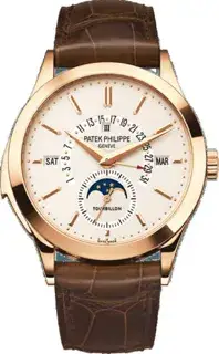 Patek Philippe Patek Philippe Tourbillon Minute Repeater Perpetual Calendar 5216R-001 39.5mm Rose gold Silver