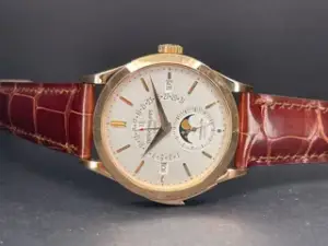 Patek Philippe Patek Philippe Tourbillon Minute Repeater Perpetual Calendar 5216R-001 39.5mm Rose gold Silver