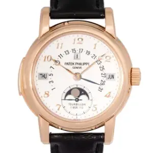 Patek Philippe Patek Philippe Tourbillon Minute Repeater Perpetual Calendar 5016R-010 37mm Rose gold Silver