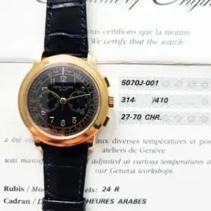Patek Philippe Patek Philippe Chronograph 5070J-001 42mm Yellow gold Black