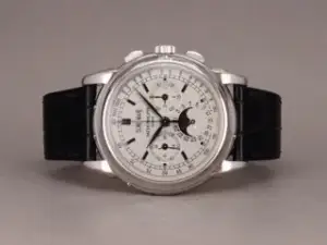 Patek Philippe Patek Philippe Perpetual Calendar Chronograph 5970G-001 41mm White gold Silver