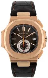 Patek Philippe Patek Philippe Nautilus 5980R-001 40mm Rose gold Brown