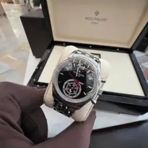 Patek Philippe Patek Philippe Annual Calendar Chronograph 5960/1A-010 40.5mm Stainless steel Black