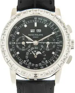 Patek Philippe Patek Philippe Perpetual Calendar Chronograph 5971P-001 40mm Platinum Black