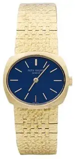 Patek Philippe Patek Philippe Rectangular Watch 22mm Yellow gold Blue