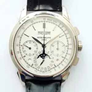 Patek Philippe Patek Philippe Perpetual Calendar Chronograph 5270G-013 41mm White gold Silver