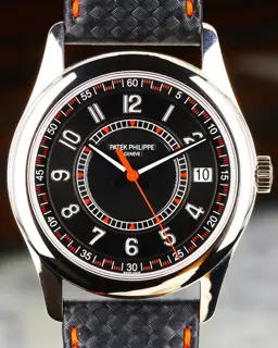 Patek Philippe Patek Philippe Calatrava 6007G-010 40mm White gold Black