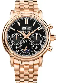 Patek Philippe Patek Philippe Perpetual Calendar Split-Seconds Chronograph 5204/1R-001 40mm Rose gold Black
