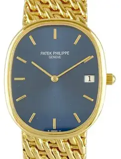 Patek Philippe Patek Philippe Rectangular Watch 27mm Yellow gold Blue