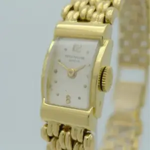 Patek Philippe Patek Philippe Rectangular Watch 13.5mm Yellow gold Silver