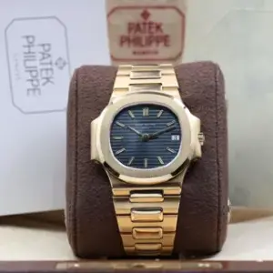 Patek Philippe Patek Philippe Nautilus 3800/001 37MM) 37mm Yellow gold Blue