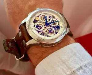 Perrelet Dual Time Skeleton Chronograph