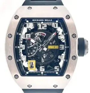 Richard Mille Richard Mille RM 030 RM030 50mm Titanium and White gold Skeletonized