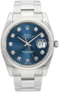 Rolex Rolex Datejust 116234 36mm White gold and Stainless steel Blue