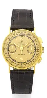 Rolex Rolex Oyster Chronograph Antimagnétique Monoblocco 3484 33mm Yellow gold Champagne