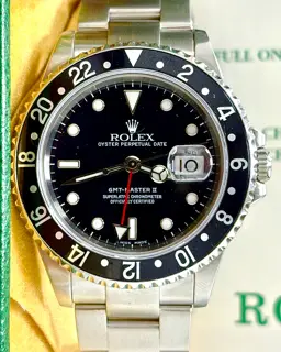 Rolex Rolex GMT-Master II 16710 40mm Stainless steel Black