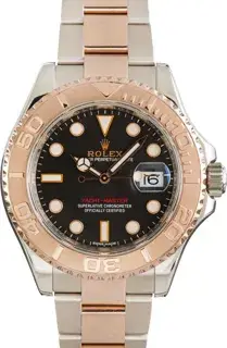 Rolex Rolex Yacht-Master 116621 40mm Rose gold and Stainless steel Black