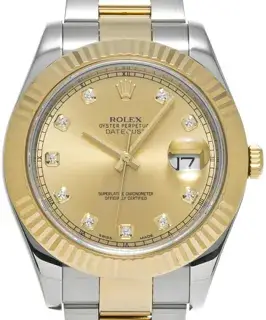 Rolex Rolex Datejust 116333 41mm Yellow gold and Stainless steel Champagne