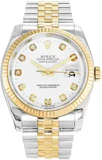 Rolex Rolex Datejust 116233-0154 36mm Stainless steel White