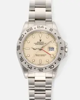 Rolex Rolex Explorer II 16550 Stainless steel White and Cream