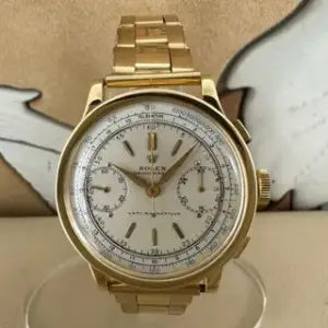 Rolex Rolex Chronograph 2508 36mm Yellow gold Silver