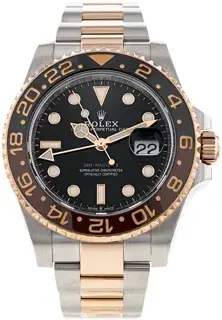 Rolex Rolex GMT-Master II 126711 CHNR 40mm Rose gold and Stainless steel Black