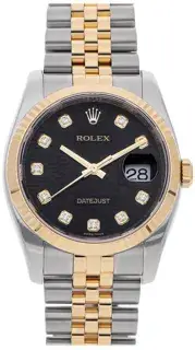 Rolex Rolex Datejust 116233-0208 36mm Stainless steel Black