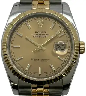 Rolex Rolex Datejust 116233 36mm Stainless steel Golden