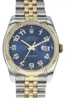 Rolex Rolex Datejust 116233 36mm Yellow gold and Stainless steel Blue