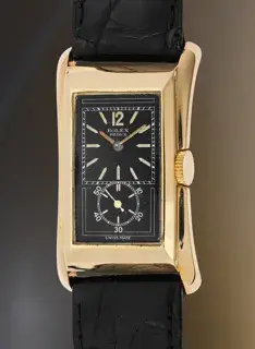 Rolex Rolex Prince 1490 23mm Yellow gold Black